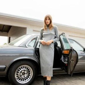 ZARA SHINY HIGH NECK DRESS, NWT, size S